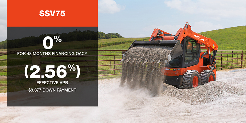 Kubota Canada Promotions Anderson Equipment Sales Belleville Ontario